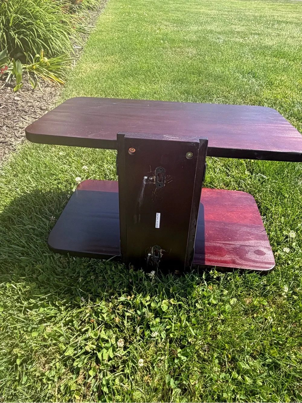 Wall-Mounted Hanging Shelf – Dark Cherry Finish